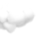 A cotton-ball cloud in the sky